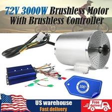 72V 3000W Brushless Electric Motor With Controller For ATV Quad Scooter Go Kart