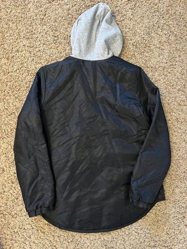 Art Class Black L/S Asymmetrical Snap Hoodie Jacket Sz XL 14/16 - Picture 2 of 3
