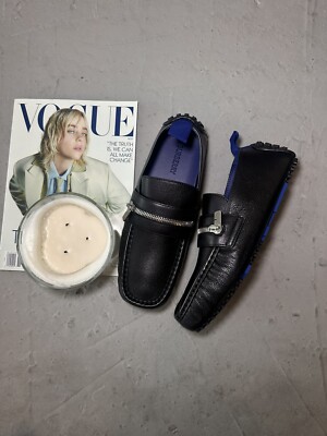Burberry Leather Motor Low  Loafers Size In Color Black Size 41 EUR Or 8 US