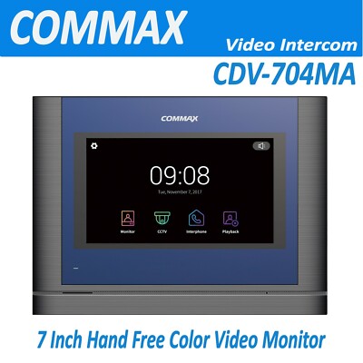 Commax CDV-704MA 7 inch Color Video Intercom Monitor Hand Free FineView Series