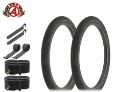 ALTALINE Bicycle 20" x 1.75 Black X-PERFORM (2)TIRES,TUBES,STRIPS & LEVER