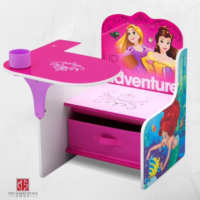 childrens desk and storage