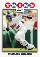 2008 TOPPS UPDATE Carlos Gomez Rookie RC  #UH290