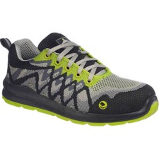 Image of Portwest Compositelite Eco Safety Trainers Black / Yellow Size 9