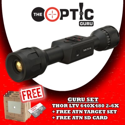 SET ATN Thor LTV 640 2-6x + FREE GIFT Target set + SD card