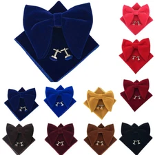 Mens Oversized Bow Tie Velvet Bow tie Men Big Bow Tie Wedding Groom Party Wear