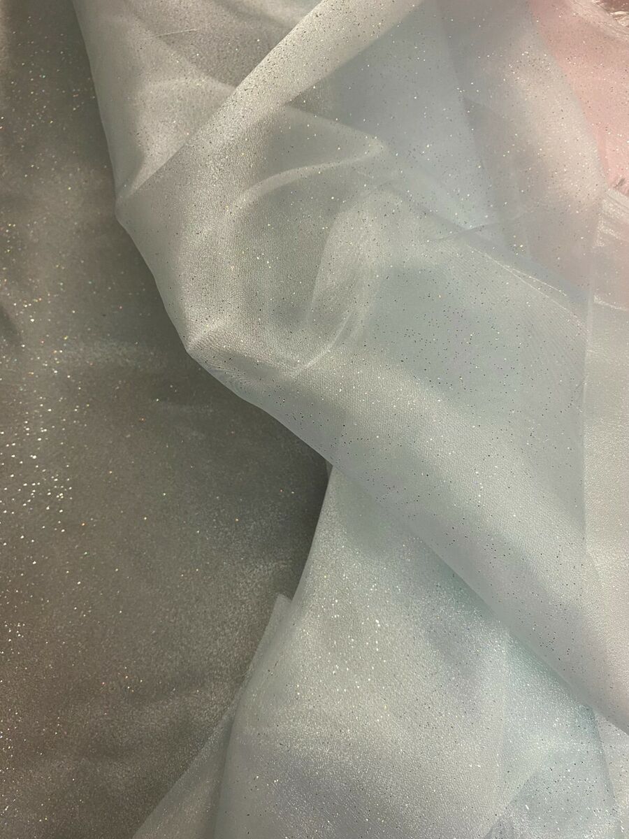 Sheer Crystal Organza Fabric - 58 Wide by the Yard