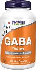 Supplements, GABA Gamma-Aminobutyric Acid 750Mg, Neurotransmitter Support ,...