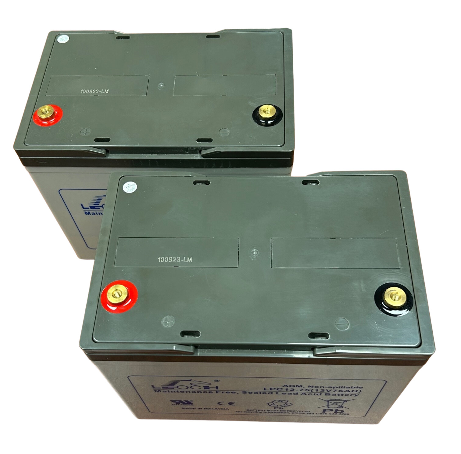 12V 75AH ActiveCare Osprey 4410 Mobility Scooter Battery Kit Group 24 AGM