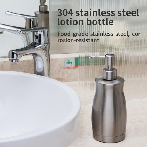 Stainless Steel Countertop Soap Dispenser Liquid Hand Sanitizer Pump for Kitchen - Picture 3 of 7