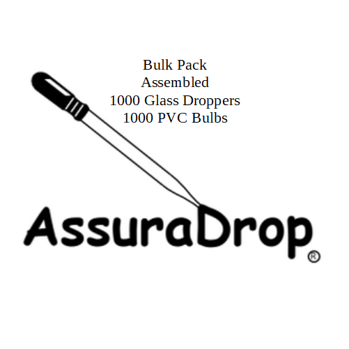 Eye Dropper - 1000 count, 1ml, PVC Bulb, Assembled, Made in USA