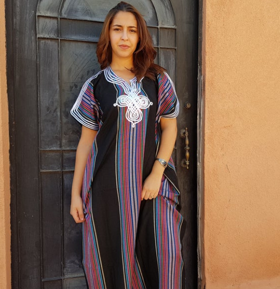 Autumn winter moroccan kaftan, moroccan dress for women, present for  Christmas