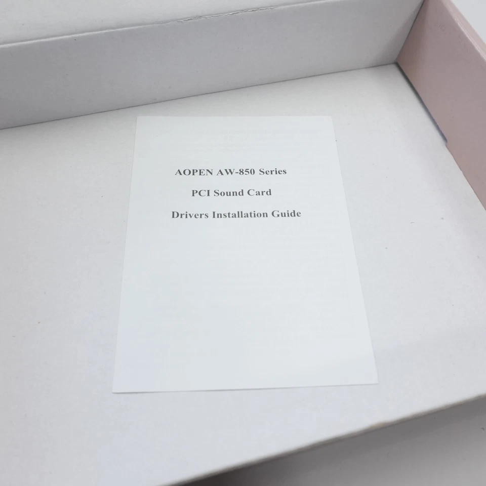 NEW Vintage Collectible AOPEN COBRA AW-850 SOUND CARD 6 CHANNEL PCI - Image 4 of 4