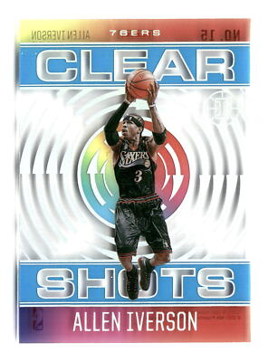 2020-21 Panini Illusions #15 Allen Iverson Clear Shots Sapphire | eBay