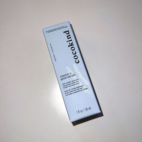 Cocokind Vit C Glow Serum w/ Azelaic Acid & Sea Grape Caviar for Bright