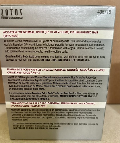 Quantum Extra Body Acid Perm For Normal,Tinted Or Highlighted Hair Argon infused - Afbeelding 5 van 6