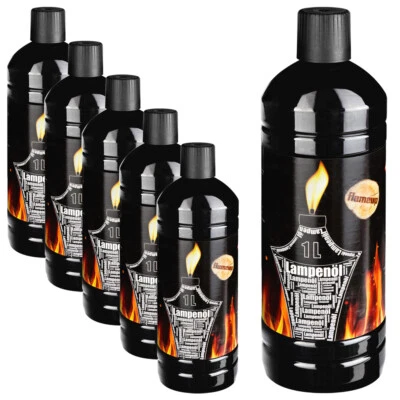 FLAMEUP (5,50 €/1 l) 6 L olio per lampada torcia da giardino neutro chiaro lampada a petrolio lampada a olio lanterna