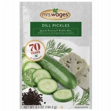 Mrs. Wages W621-J7425 Quick Process 6.5 Oz. Dill Pickle Mix - Pack of 4