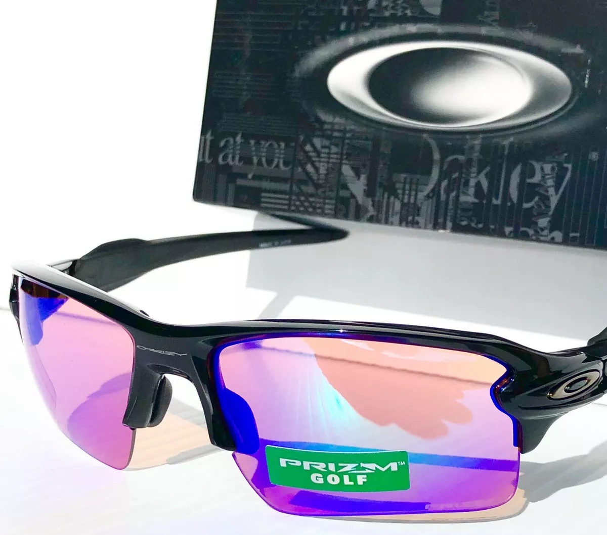 Oakley Flak 2.0 XL Sunglasses - Polished Black Frame w/ PRIZM Golf Lens -  OO9188-05