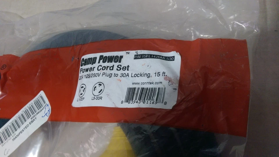 Conntek Outdoor Heavy Duty L14-30 4-Prong Locking Plug 15 Feet - Image 2 of 4