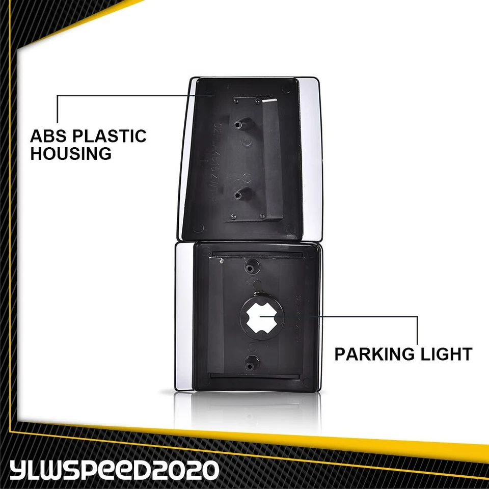 Lámparas marcadoras laterales de señal de esquina ámbar humo 4 piezas aptas para Chevy CK C10 1500 2500 Foto 4 de 4