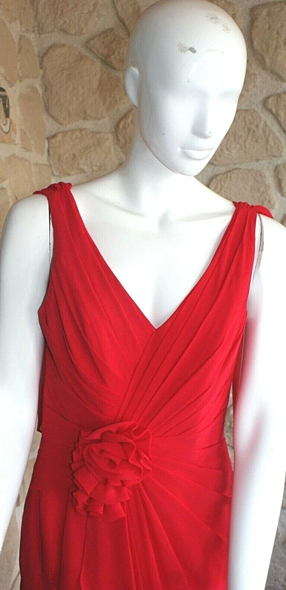 Robe cocktail rouge taille petit 40 marque Point Mariage modele Lydia 169 99