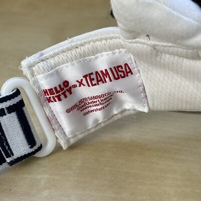 Hello Kitty TEAM USA White Visor With Clear Brim One Size  display picture 2
