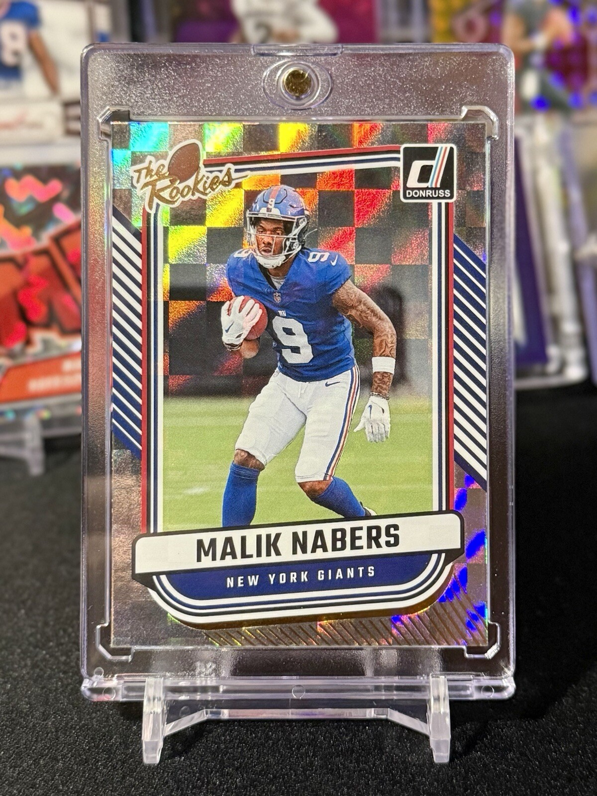 2024 Panini Donruss Malik Nabers #TR-34 The Rookies Holo Prizm SP Rookie Card