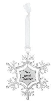Ganz Snowflake Swirl Ornament, Very Special Teacher (EX27333)