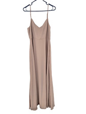 Show Me Your MuMu Size XL Faith Maxi Dress Dune Chiffon Princess Cut  NWT