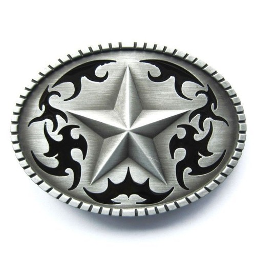 Western Star Cowboy Rodeo Metal Fashion Belt Buckle