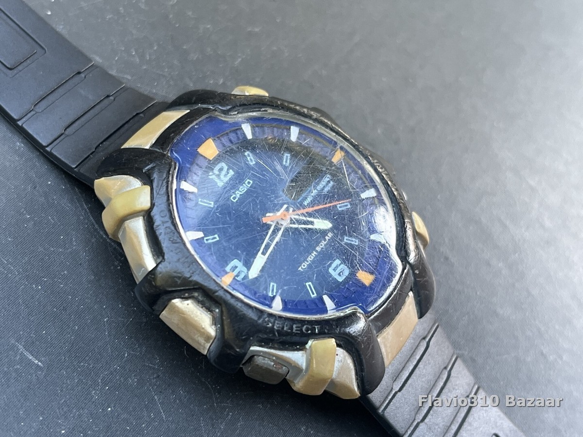 Rare CASIO MDA-S10H (3318) Japan Mvmt Tough Solar Analog & Digital