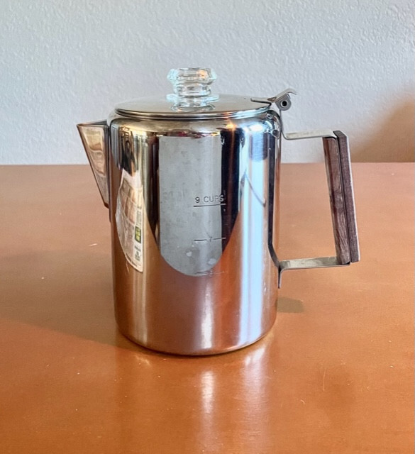 Vtg Eurolux 12cup StoveTop Percolator Coffee Pot Stainless Steel eBay
