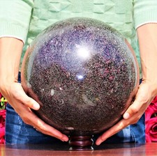 Riesige 280 mm rote Rubin Spinell Matrix Kristall Quarz Chakra Heilstein Kugel