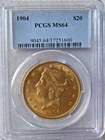 1904  $20 Gold Liberty Head Double Eagle - PCGS MS64