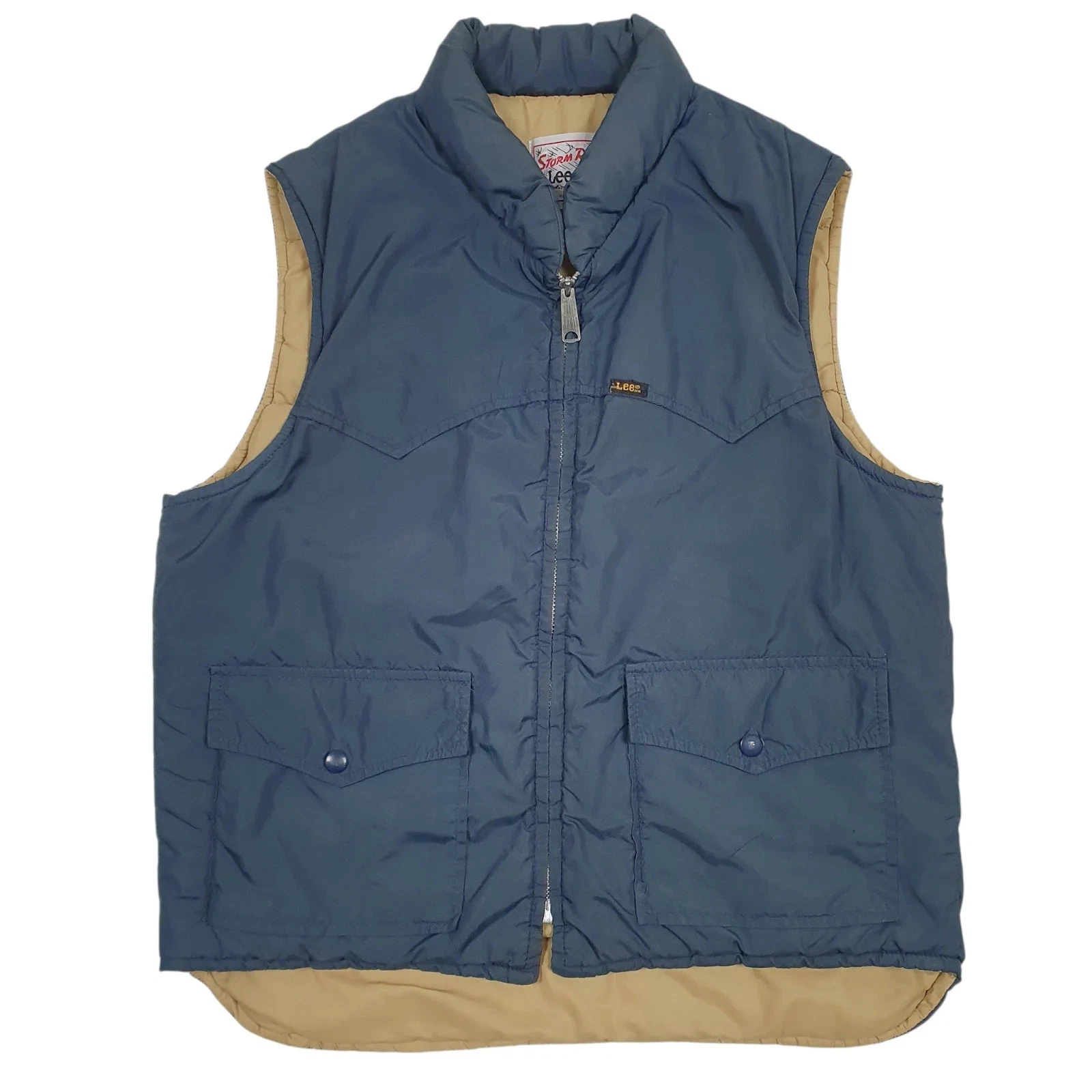 LEE Gilet Jacket Coat Insulated Storm Rider Vintage 70s Made In USA Mens M