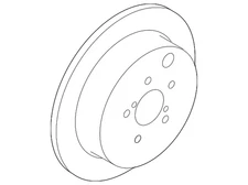 Genuine Subaru Disc Brake Rotor Rear 26700FG010