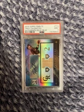 2010 Topps Tribute - Relic Autographs Troy Tulowitzki Blue /75 (AU, MEM)