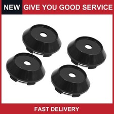 Universal 67mm Dia Plastic Car Wheel Tyre Center Hub Caps Covers Black Pack Of 4