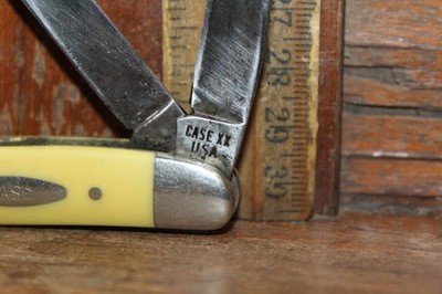 Vintage 1979 CASE One Dot Stockman Pocket Knife #3318HE Yellow
