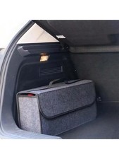 1pc Dark Gray Car Trunk Felt Storage Bag