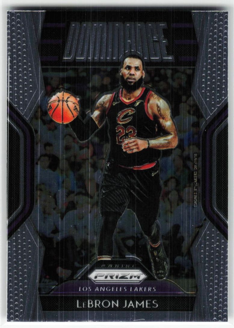 2018-19 Panini Prizm Dominance LeBron James #29 Los Angeles Lakers