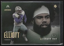 2021 Panini Luminance Ezekiel Elliott Lights Out Dallas Cowboys #LO-9