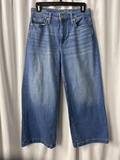 Universal Thread Women's Highest Rise Wide Leg Crop Denim Jeans 8/29 30 X 25