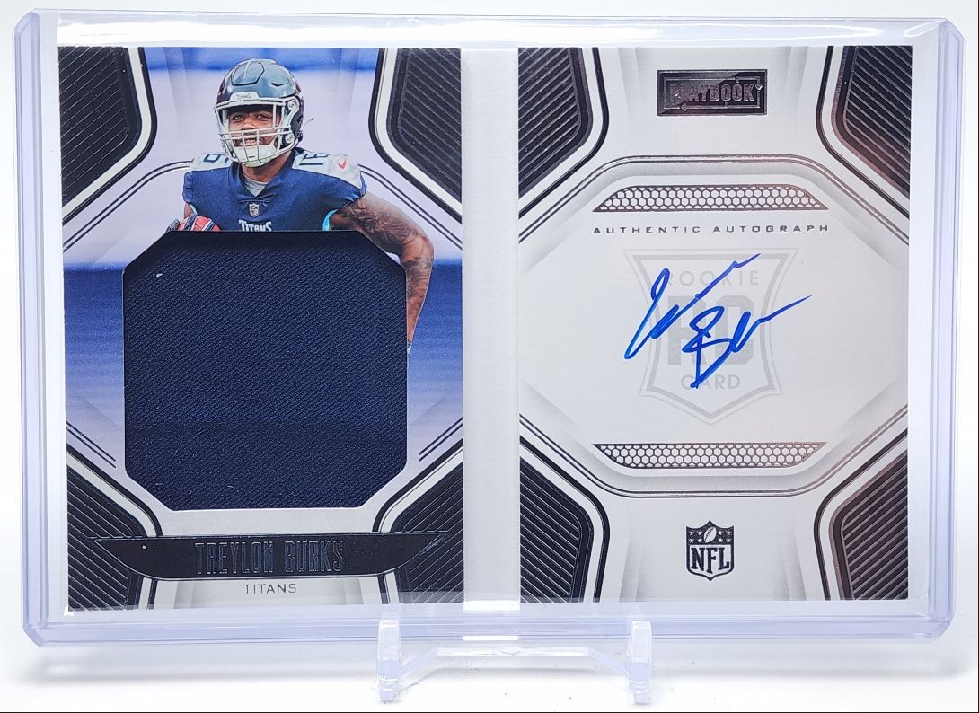 TREYLON BURKS 2022 PLAYBOOK RPA ROOKIE PATCH BOOKLET RC AUTO /249 Q5333