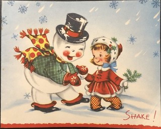 Vtg Christmas Greeting Card