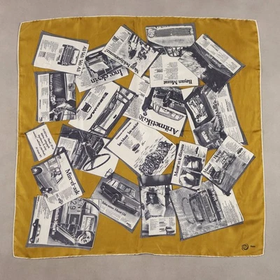 Foulard Vakko Vintage Soie Murat 124 Turquie Années 1970 Original - Photo 1/4