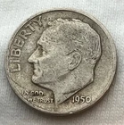 1950-S Roosevelt 90% Silver Dime. Very nice condition