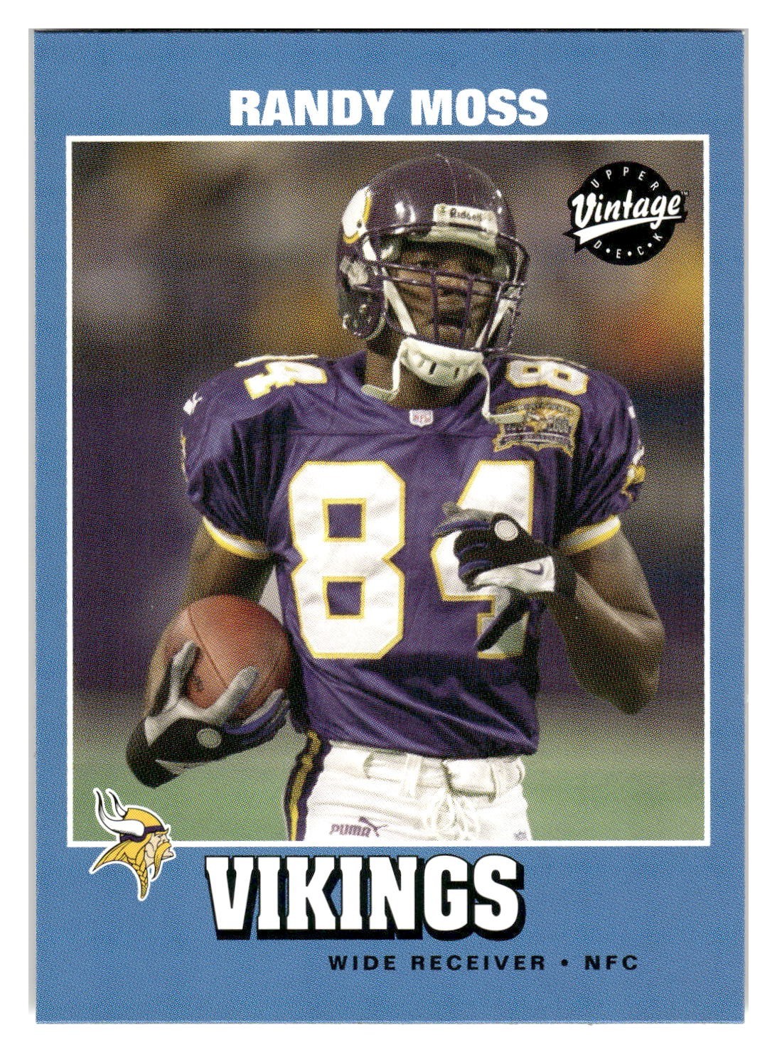 2001 Upper Deck Vintage #92 Randy Moss ~ Minnesota Vikings