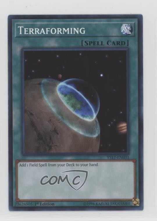 1st Ed YuGiOh Link Strike Starter Deck Terraforming Card #YS17-EN031